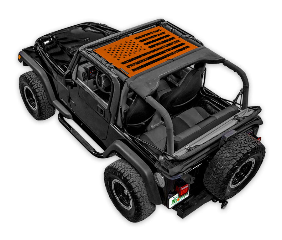 Jeep Wrangler TJ Sun Shade Stock Printed Shade Top (1997–2006)