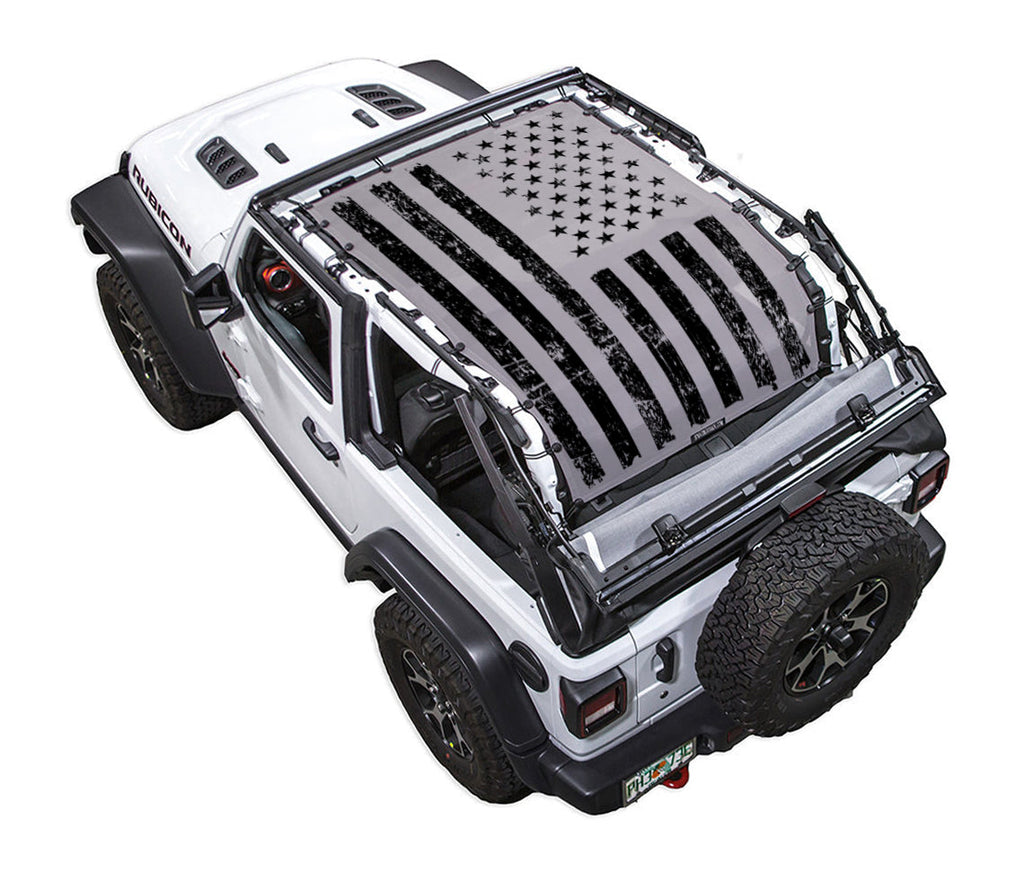 Jeep Wrangler JL 2-Door Sun Shade Stock Printed Shade Top (2018–2026)