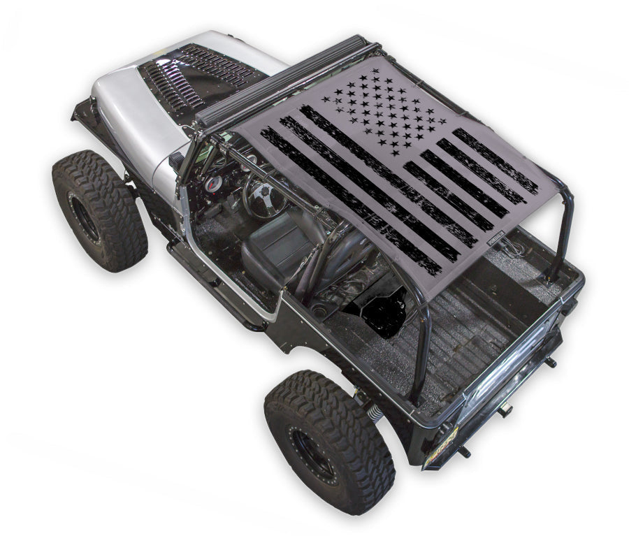 Jeep Wrangler YJ Sun Shade Stock Printed Shade Top (1987–1996)