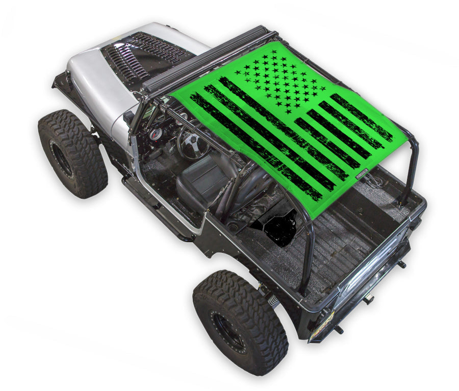 Jeep Wrangler YJ Sun Shade Stock Printed Shade Top (1987–1996)