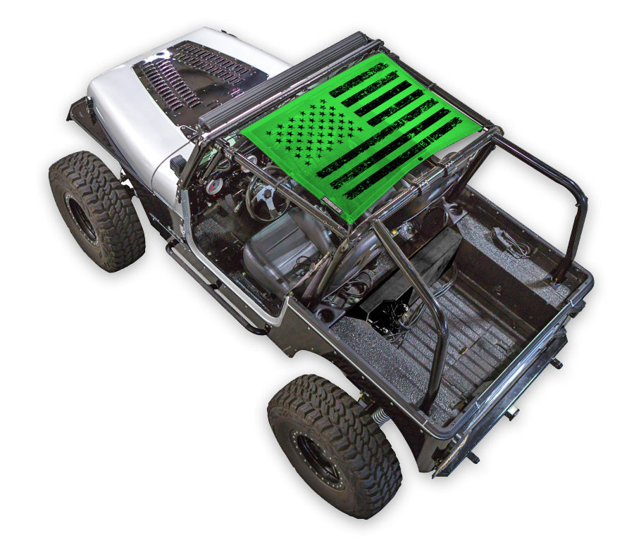 Jeep Wrangler YJ Sun Shade Stock Printed Shade Top (1987–1996)