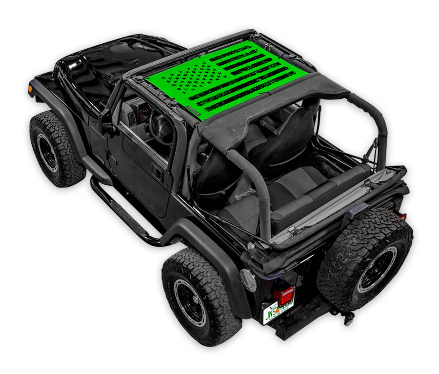 Jeep Wrangler TJ Sun Shade Stock Printed Shade Top (1997–2006)