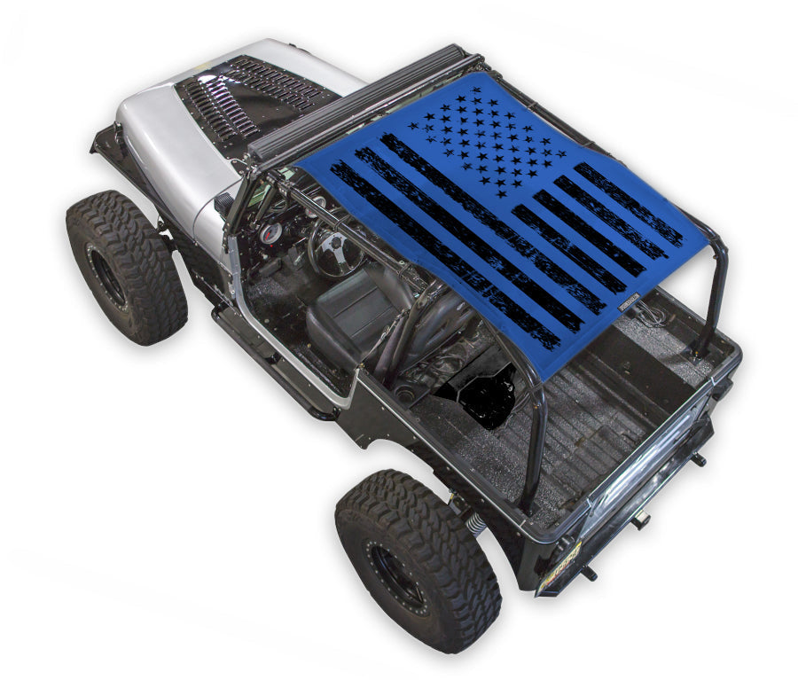 Jeep Wrangler YJ Sun Shade Stock Printed Shade Top (1987–1996)