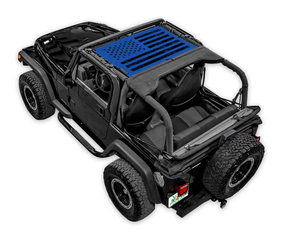 Jeep Wrangler TJ Sun Shade Stock Printed Shade Top (1997–2006)