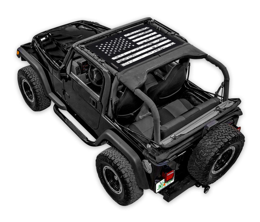 Jeep Wrangler TJ Sun Shade Stock Printed Shade Top (1997–2006)
