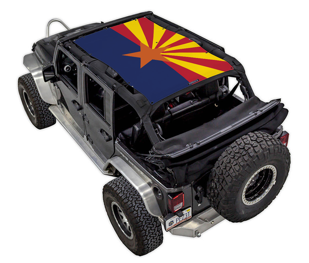 Jeep Wrangler JKU 4-Door Sun Shade Stock Printed Shade Top (2007–2017)