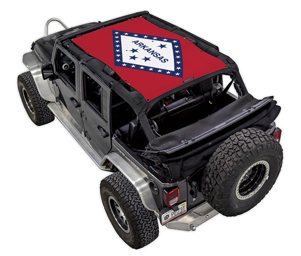 Jeep Wrangler JKU 4-Door Sun Shade Stock Printed Shade Top (2007–2017)