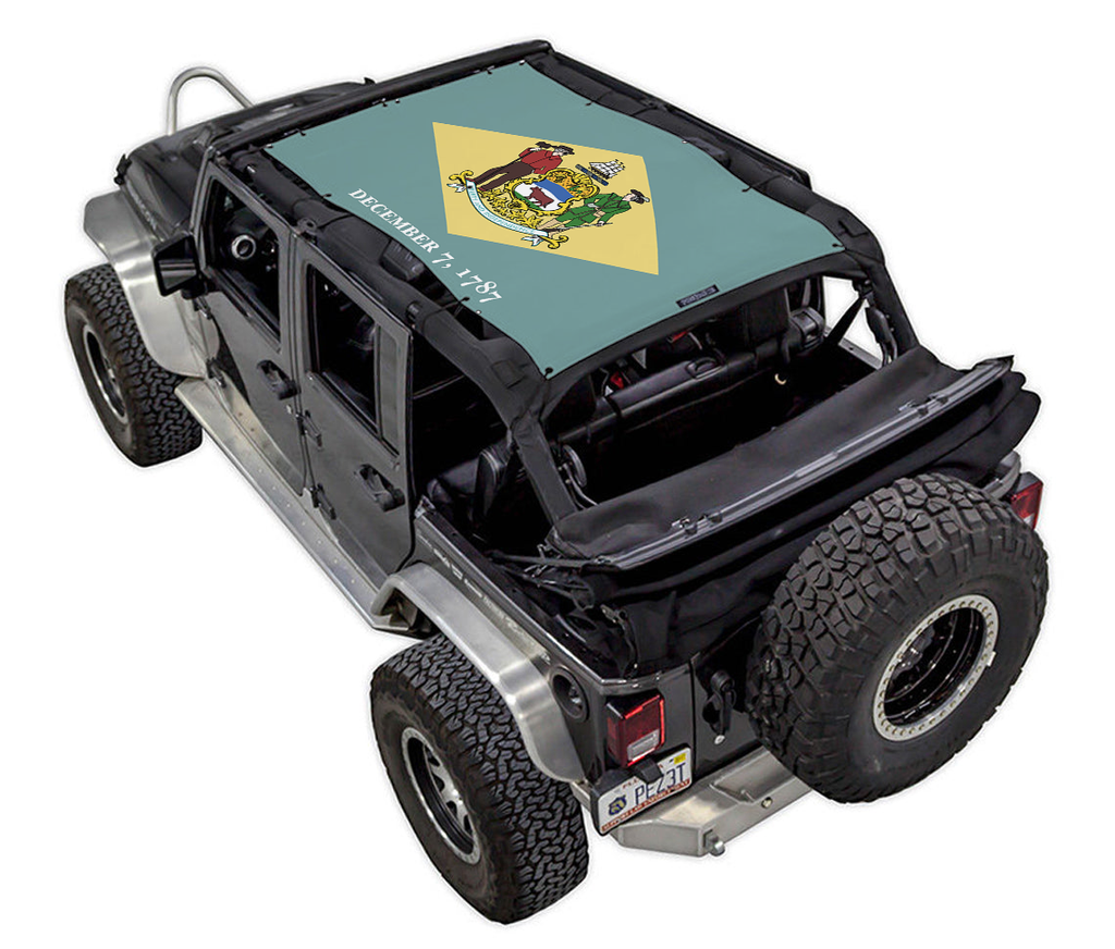 Jeep Wrangler JKU 4-Door Sun Shade Stock Printed Shade Top (2007–2017)