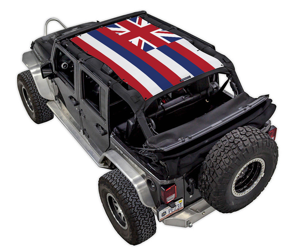 Jeep Wrangler JKU 4-Door Sun Shade Stock Printed Shade Top (2007–2017)