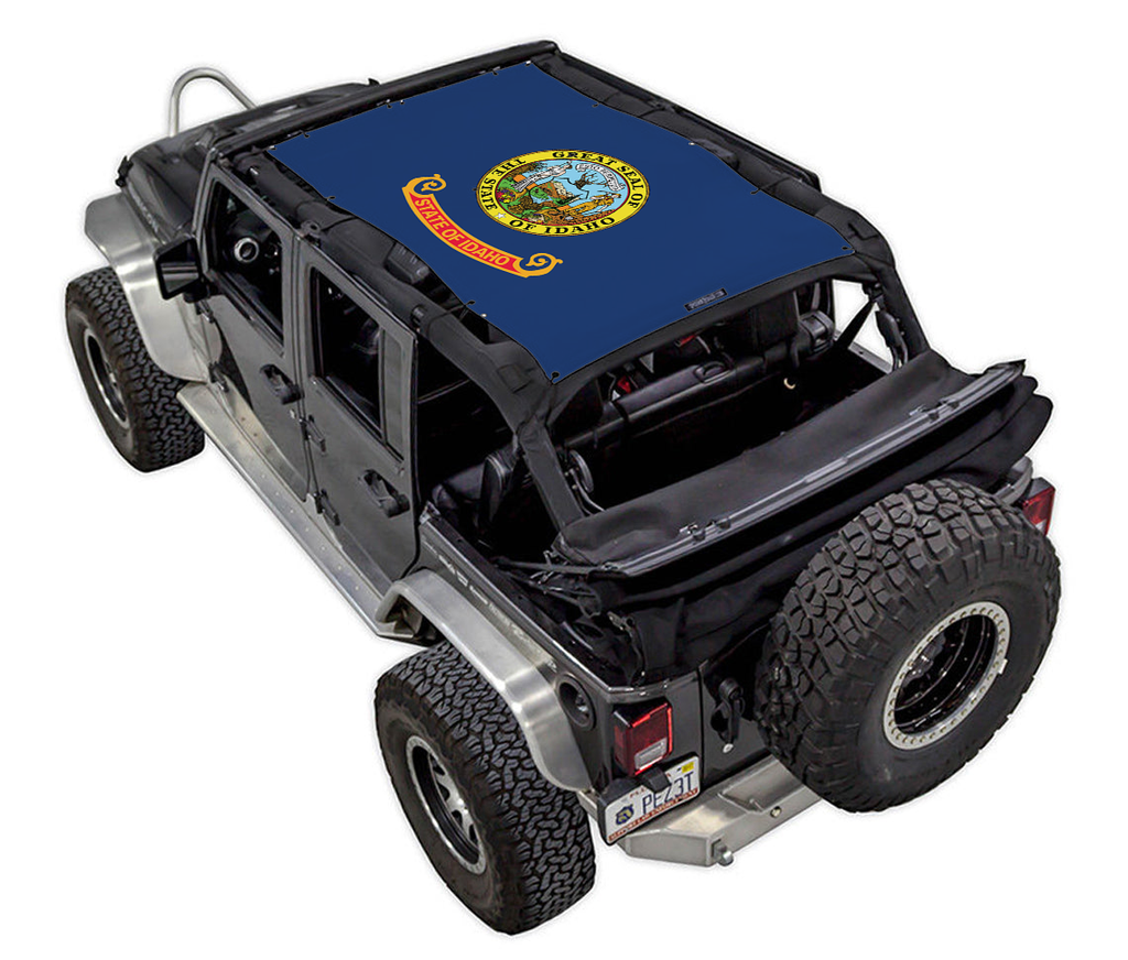 Jeep Wrangler JKU 4-Door Sun Shade Stock Printed Shade Top (2007–2017)