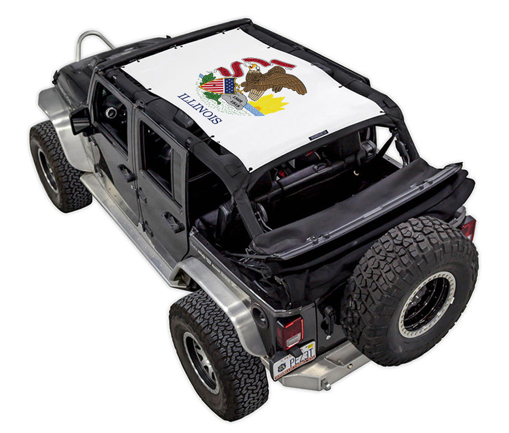 Jeep Wrangler JKU 4-Door Sun Shade Stock Printed Shade Top (2007–2017)