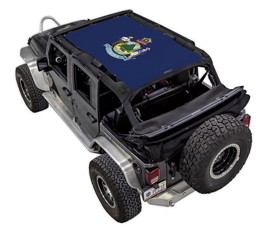Jeep Wrangler JKU 4-Door Sun Shade Stock Printed Shade Top (2007–2017)