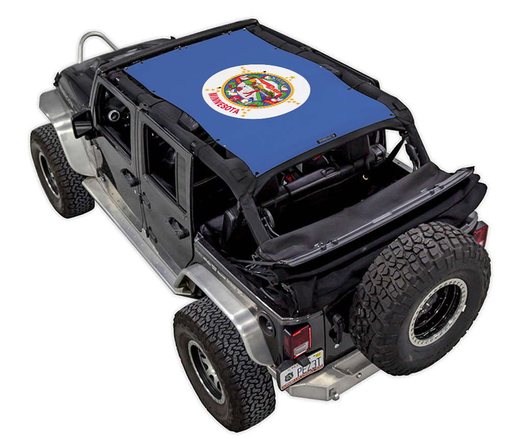 Jeep Wrangler JKU 4-Door Sun Shade Stock Printed Shade Top (2007–2017)
