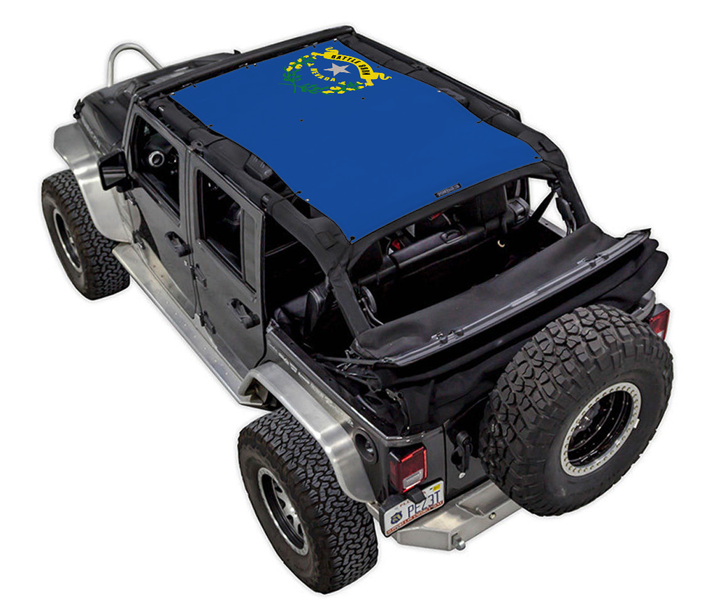 Jeep Wrangler JKU 4-Door Sun Shade Stock Printed Shade Top (2007–2017)