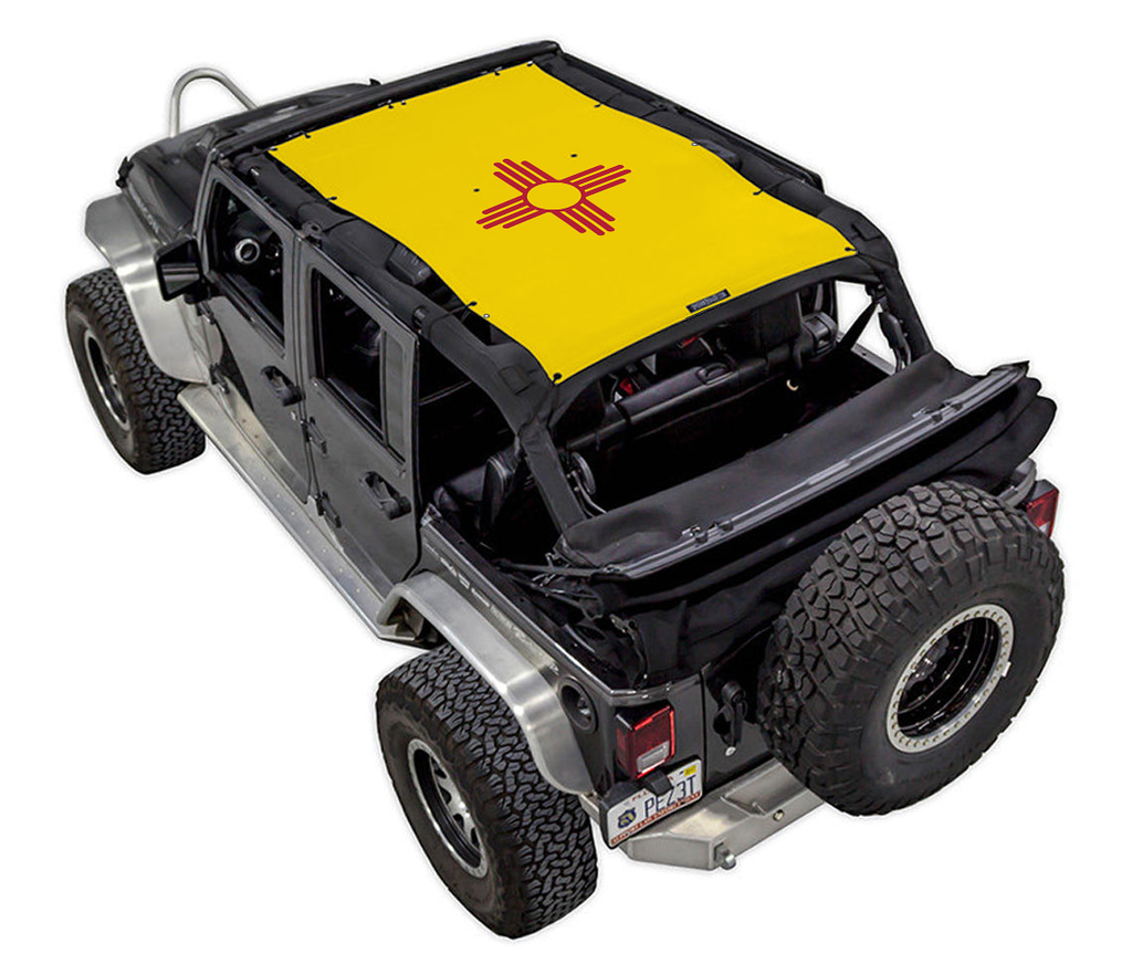 Jeep Wrangler JKU 4-Door Sun Shade Stock Printed Shade Top (2007–2017)