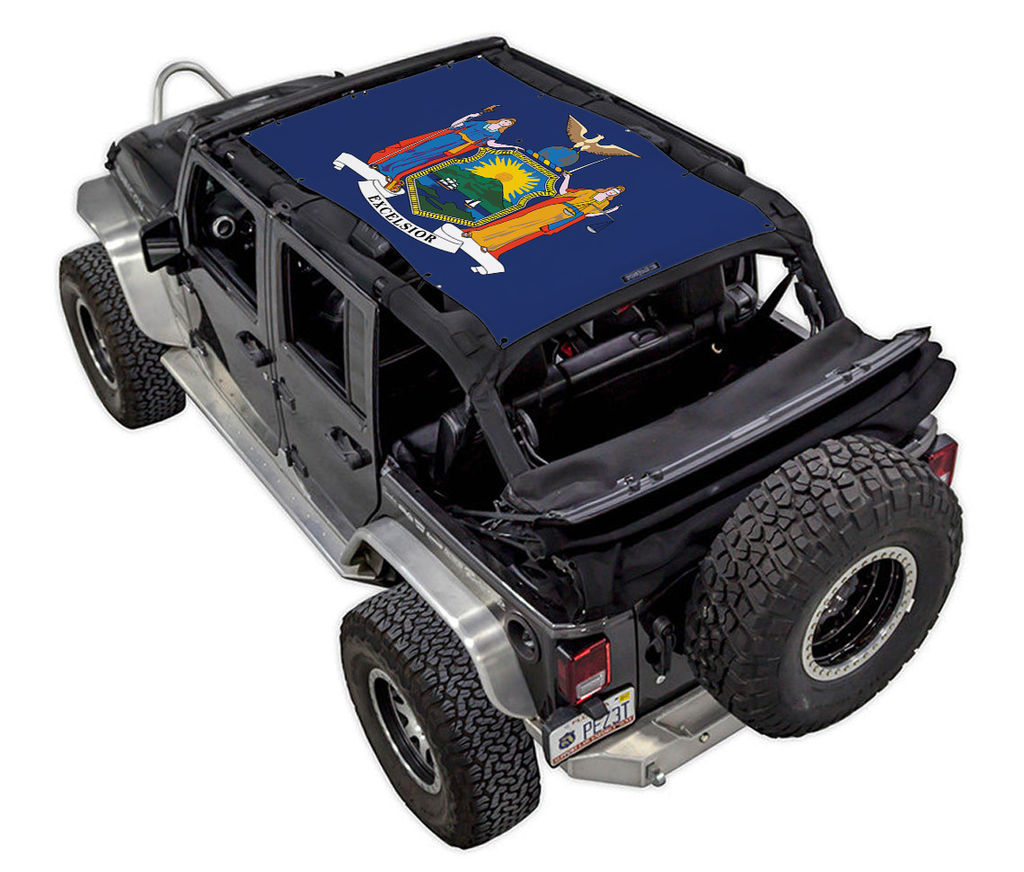 Jeep Wrangler JKU 4-Door Sun Shade Stock Printed Shade Top (2007–2017)