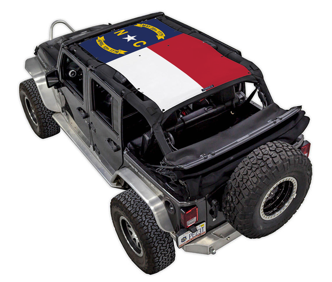 Jeep Wrangler JKU 4-Door Sun Shade Stock Printed Shade Top (2007–2017)