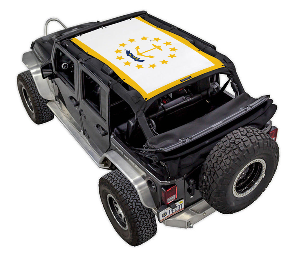 Jeep Wrangler JKU 4-Door Sun Shade Stock Printed Shade Top (2007–2017)