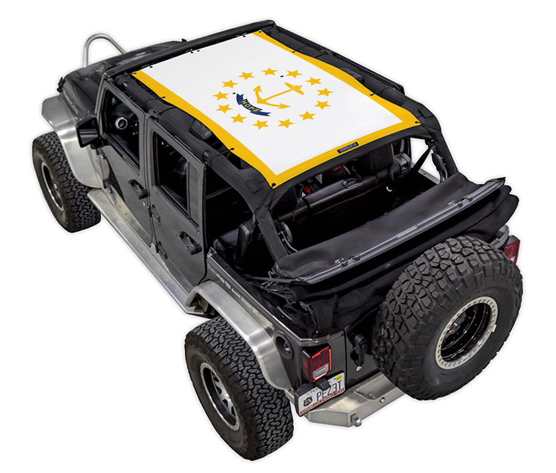 Jeep Wrangler JKU 4-Door Sun Shade Stock Printed Shade Top (2007–2017)