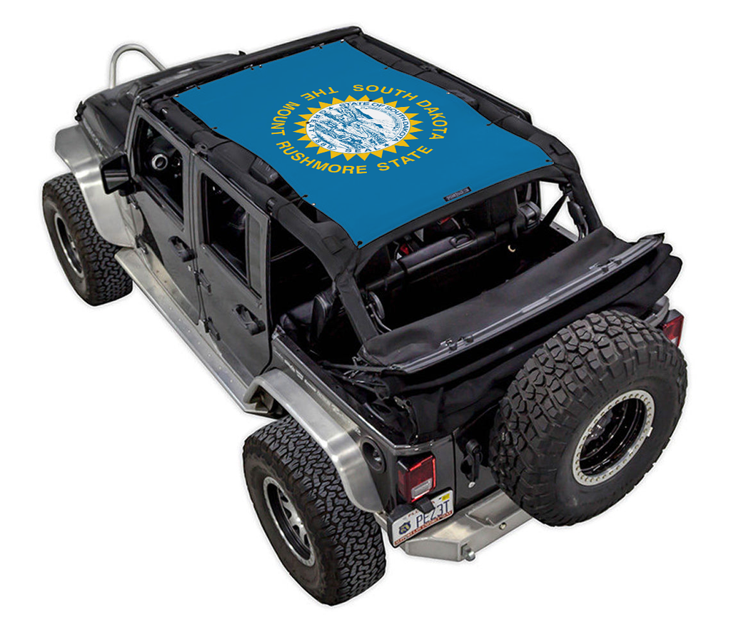 Jeep Wrangler JKU 4-Door Sun Shade Stock Printed Shade Top (2007–2017)