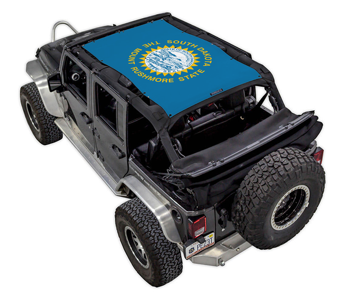Jeep Wrangler JKU 4-Door Sun Shade Stock Printed Shade Top (2007–2017)