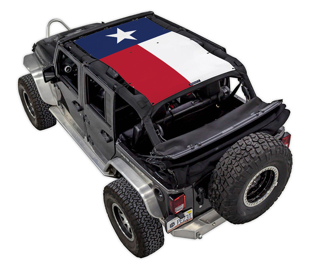 Jeep Wrangler JKU 4-Door Sun Shade Stock Printed Shade Top (2007–2017)