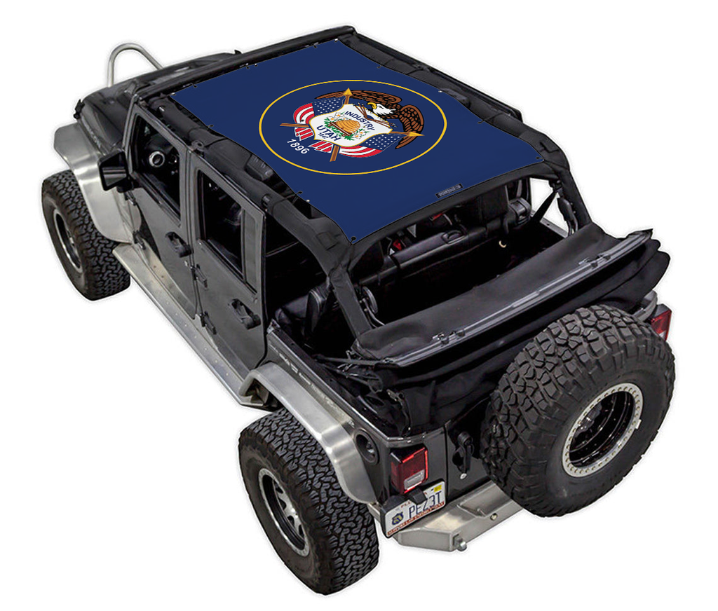 Jeep Wrangler JKU 4-Door Sun Shade Stock Printed Shade Top (2007–2017)