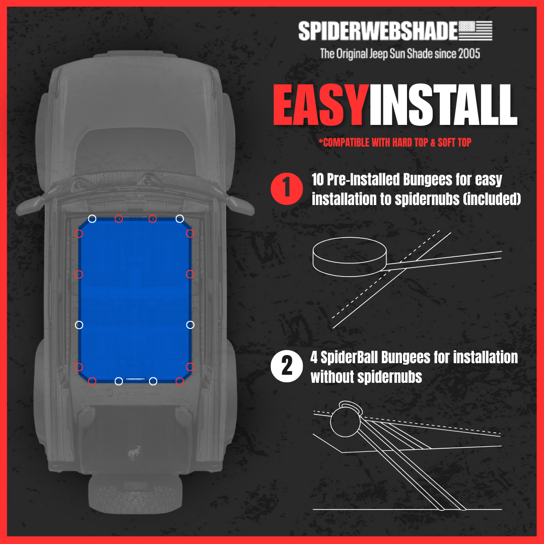 Ford Bronco Sun Shade Solid Color Shade Top (2021–2026)