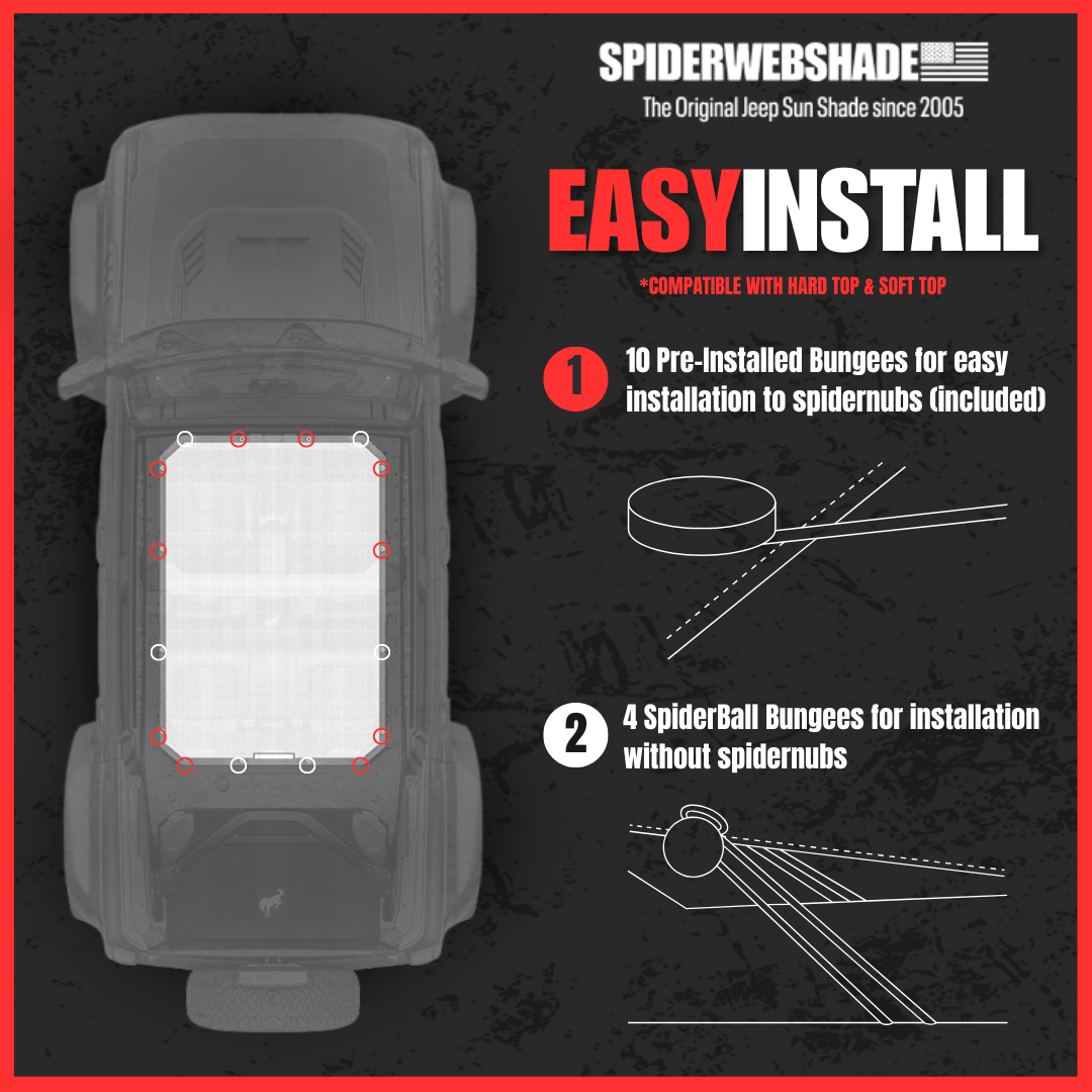 Ford Bronco Sun Shade Solid Color Shade Top (2021–2026)