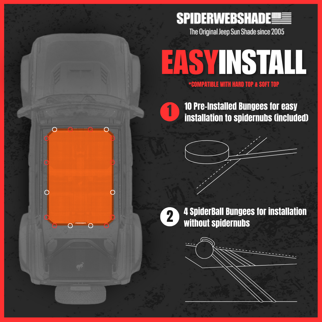 Ford Bronco Sun Shade Solid Color Shade Top (2021–2026)