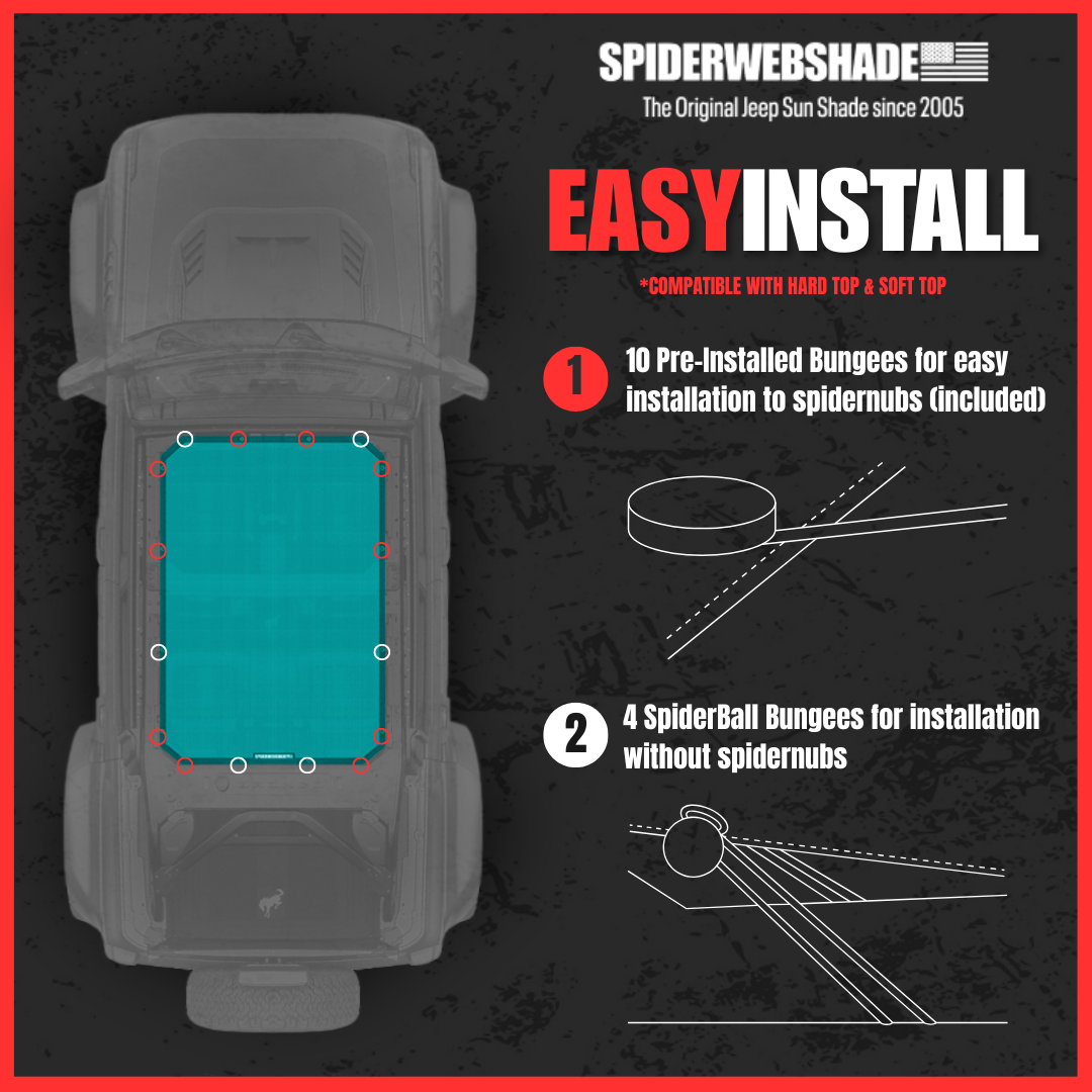 Ford Bronco Sun Shade Solid Color Shade Top (2021–2026)
