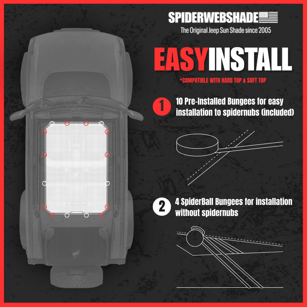 Ford Bronco Sun Shade Solid Color Shade Top (2021–2026)