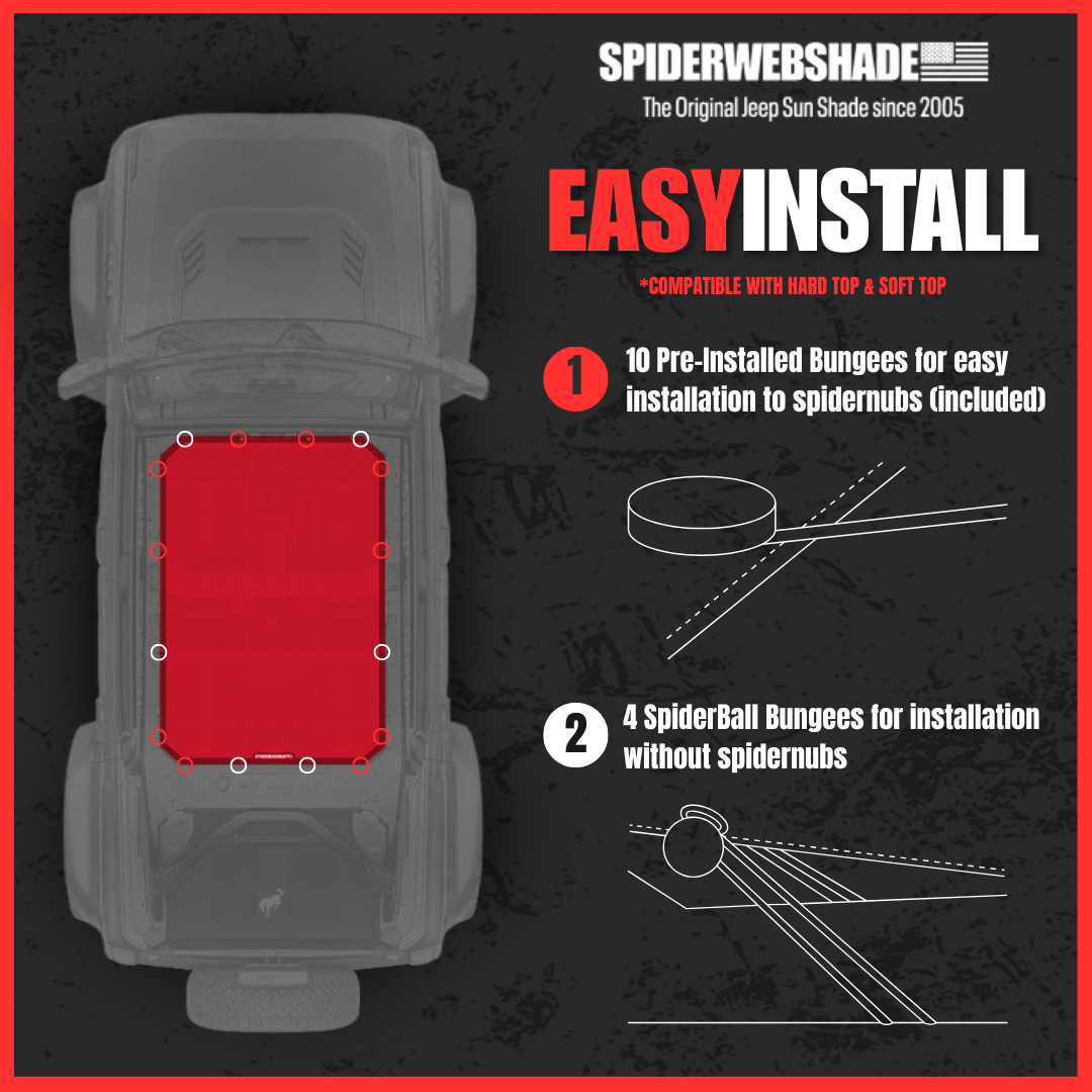 Ford Bronco Sun Shade Solid Color Shade Top (2021–2026)