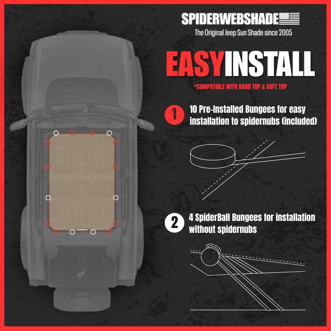 Ford Bronco Sun Shade Solid Color Shade Top (2021–2026)