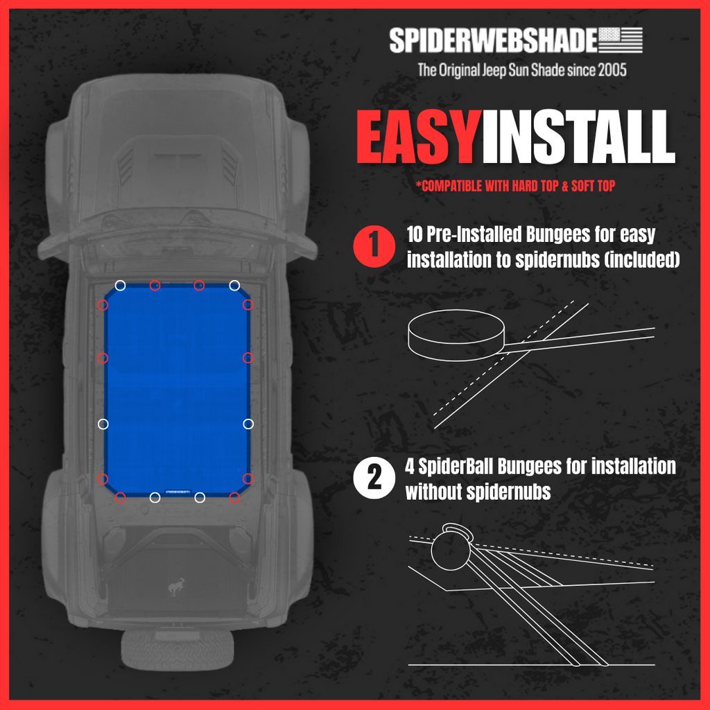 Ford Bronco Sun Shade Solid Color Shade Top (2021–2026)