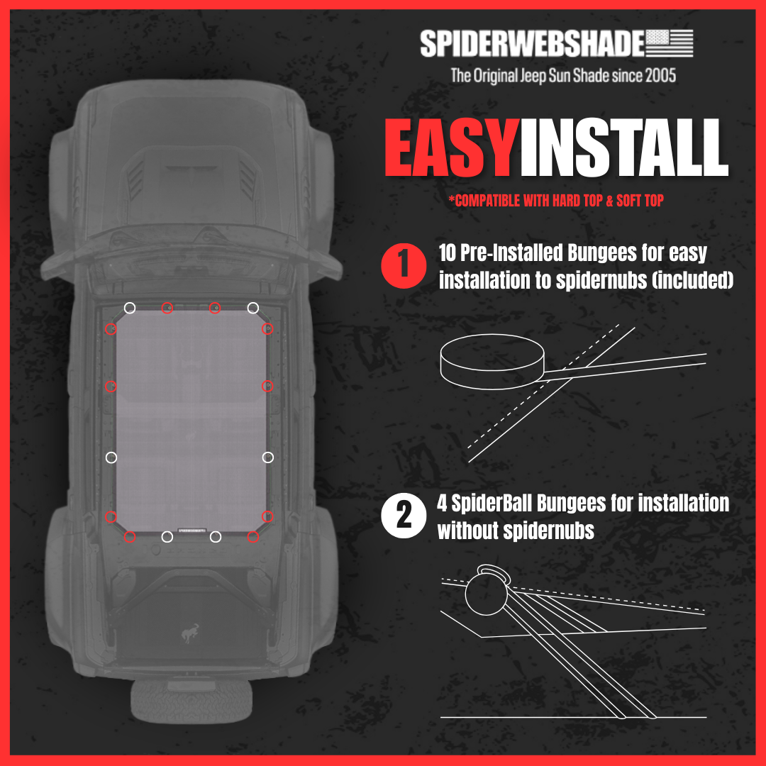 Ford Bronco Sun Shade Solid Color Shade Top (2021–2026)