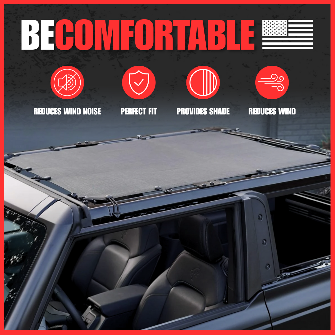 Ford Bronco Sun Shade Solid Color Shade Top (2021–2026)