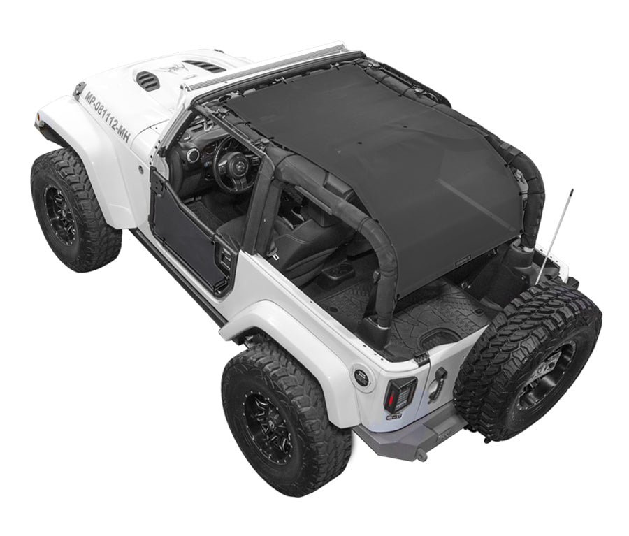 Jeep Wrangler JK 2-Door Sun Shade Solid Color Shade Top (2007–2017)