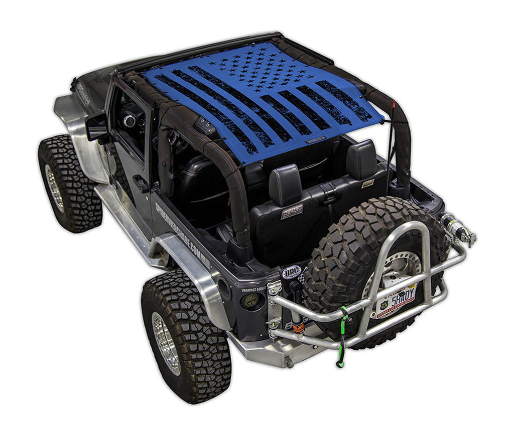 Jeep Wrangler JK 2-Door Sun Shade Stock Printed Shade Top (2007–2017)