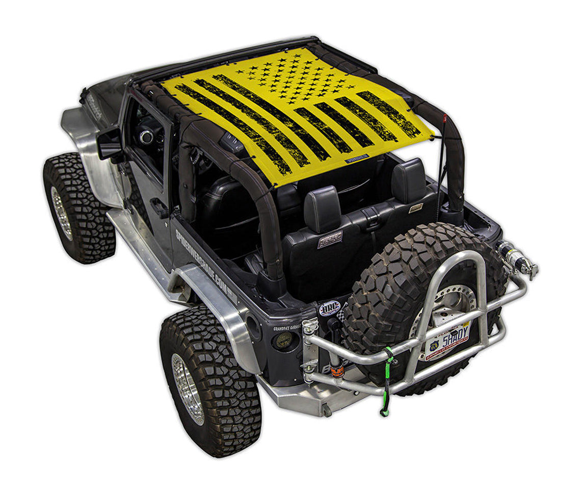 Jeep Wrangler JK 2-Door Sun Shade Stock Printed Shade Top (2007–2017)