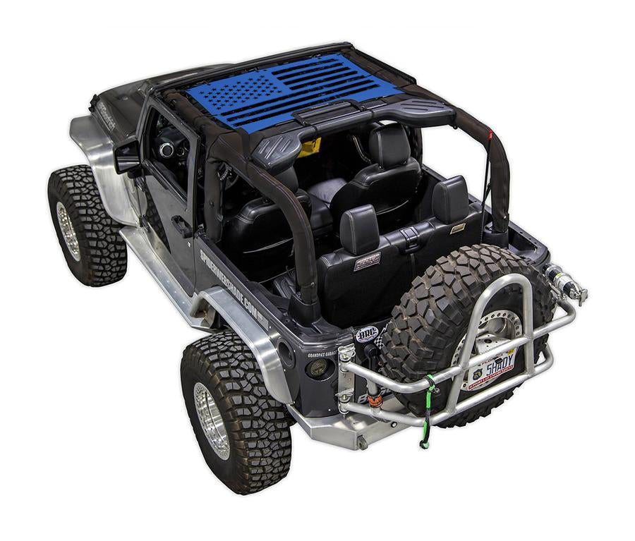 Jeep Wrangler JK 2-Door Sun Shade Stock Printed Shade Top (2007–2017)