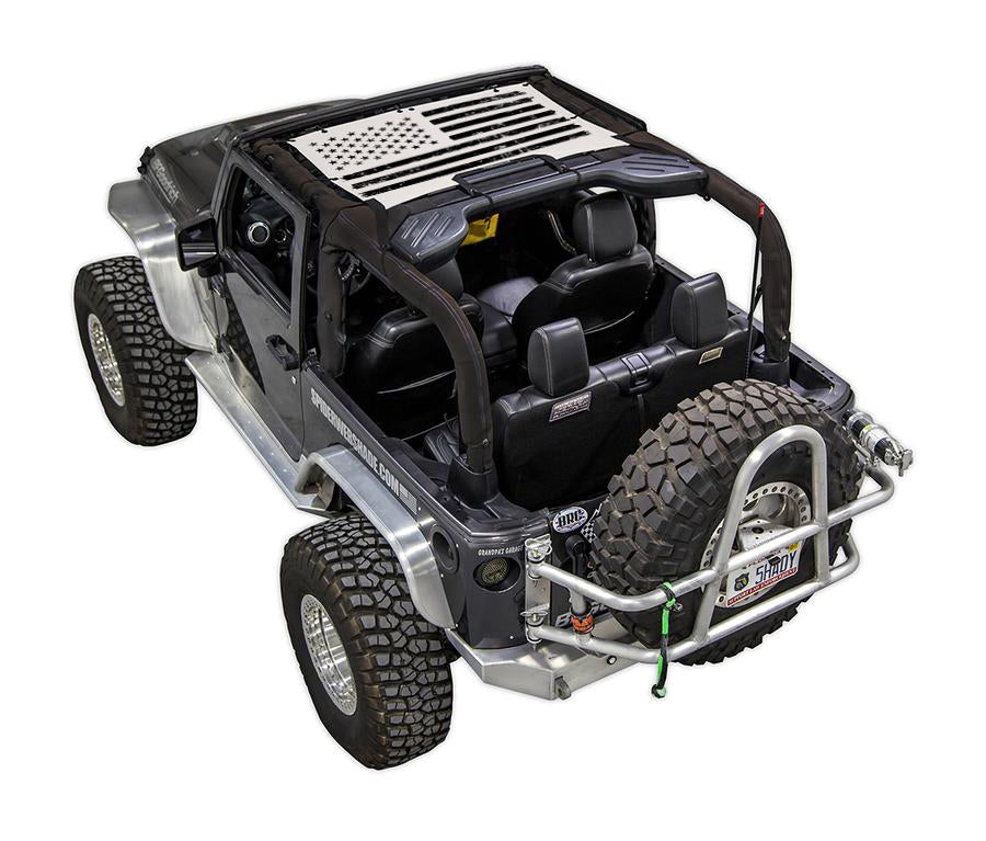 Jeep Wrangler JK 2-Door Sun Shade Stock Printed Shade Top (2007–2017)