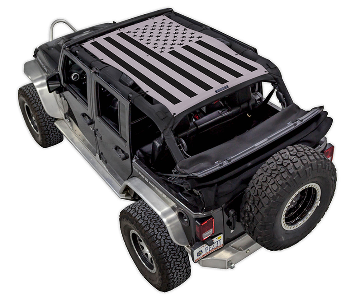 Jeep Wrangler JKU 4-Door Sun Shade Stock Printed Shade Top (2007–2017)