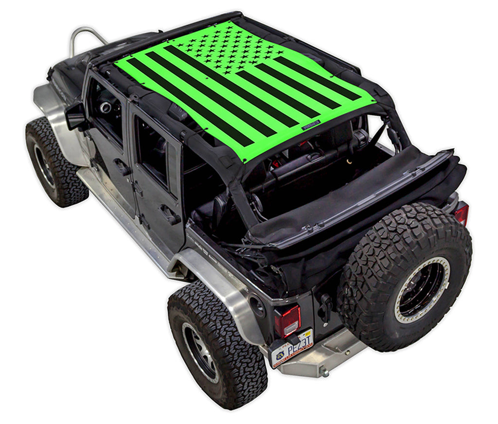 Jeep Wrangler JKU 4-Door Sun Shade Stock Printed Shade Top (2007–2017)