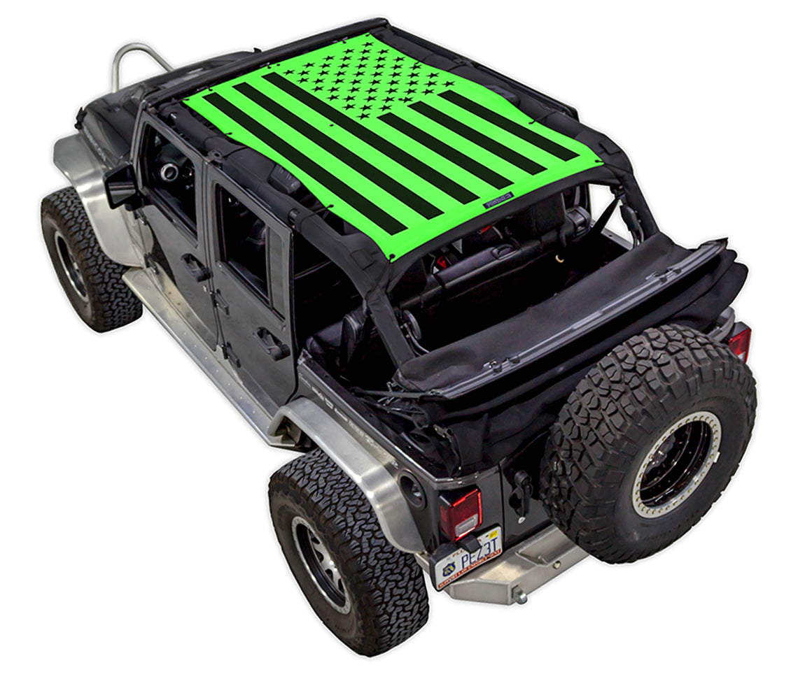 Jeep Wrangler JKU 4-Door Sun Shade Stock Printed Shade Top (2007–2017)