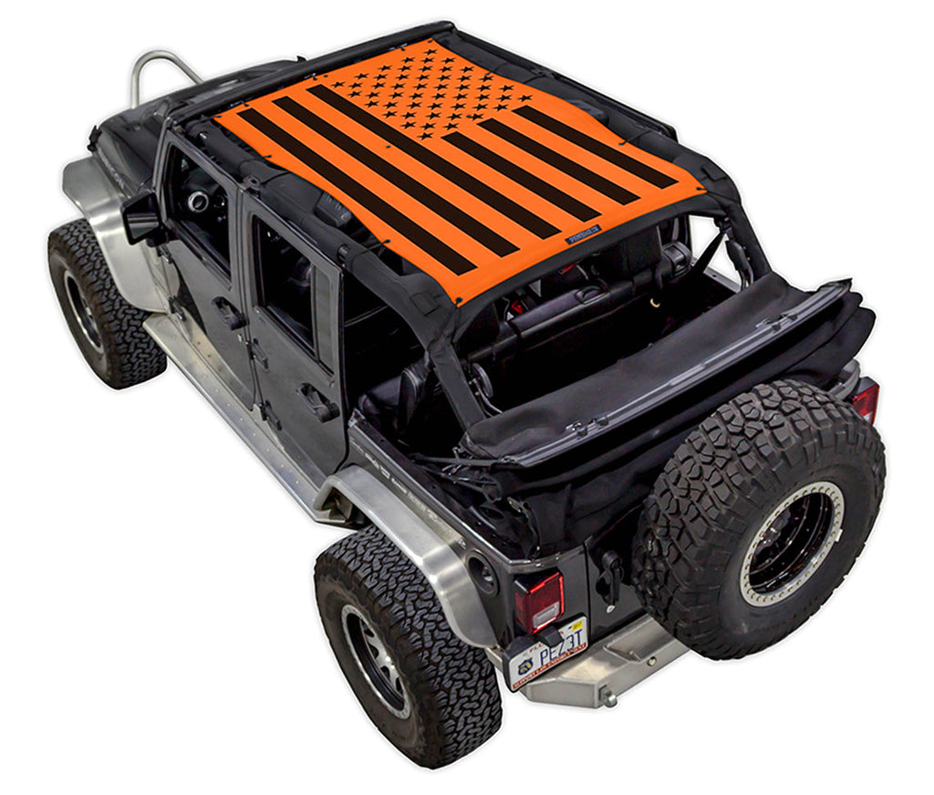 Jeep Wrangler JKU 4-Door Sun Shade Stock Printed Shade Top (2007–2017)