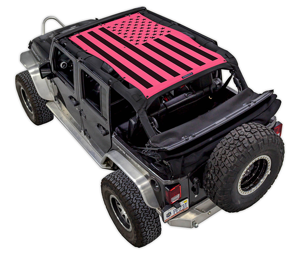 Jeep Wrangler JKU 4-Door Sun Shade Stock Printed Shade Top (2007–2017)