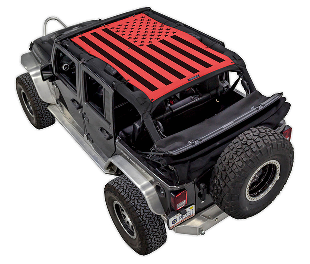 Jeep Wrangler JKU 4-Door Sun Shade Stock Printed Shade Top (2007–2017)