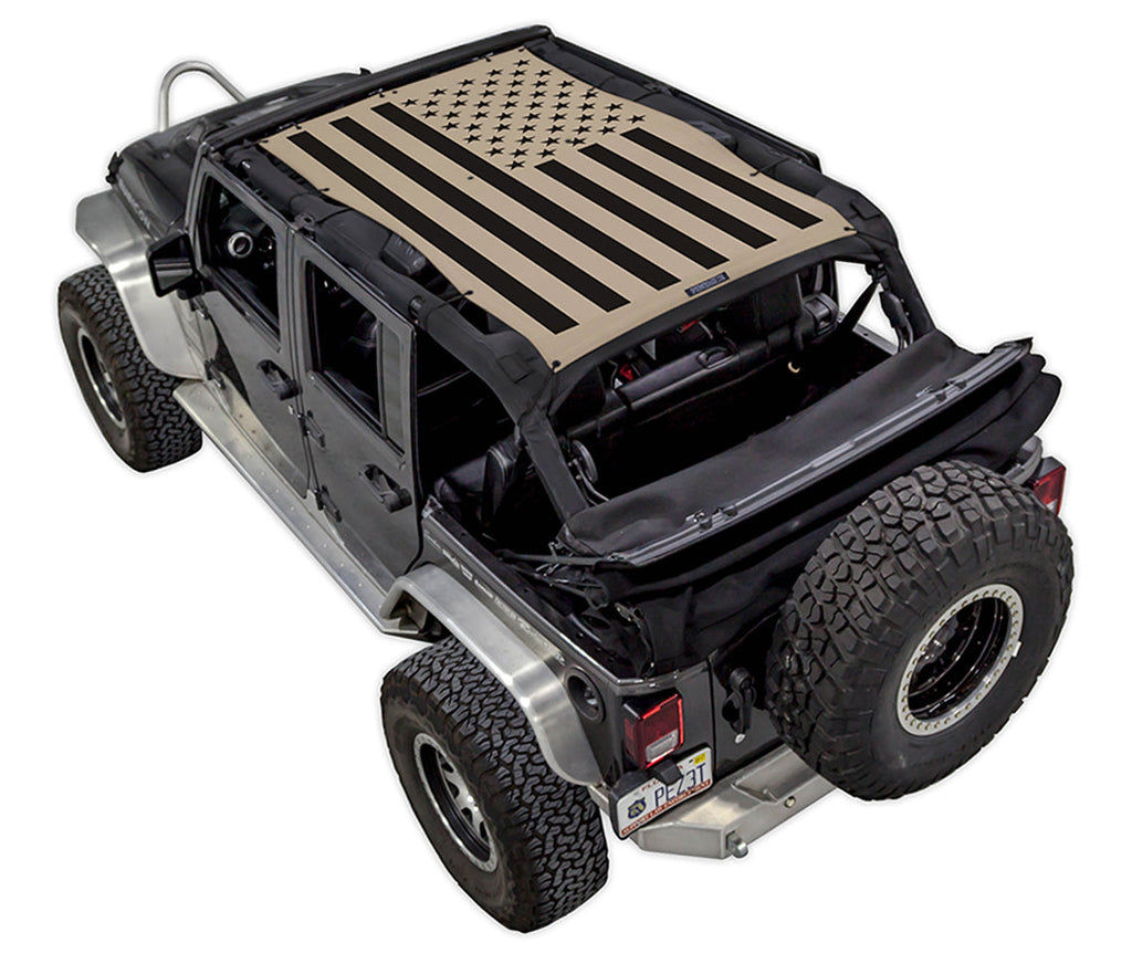 Jeep Wrangler JKU 4-Door Sun Shade Stock Printed Shade Top (2007–2017)