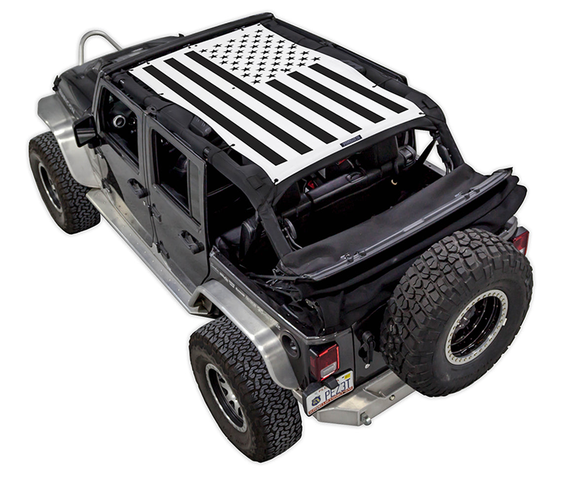 Jeep Wrangler JKU 4-Door Sun Shade Stock Printed Shade Top (2007–2017)
